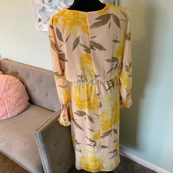 Halogen watercolor floral midi dress - Picture 3 of 16